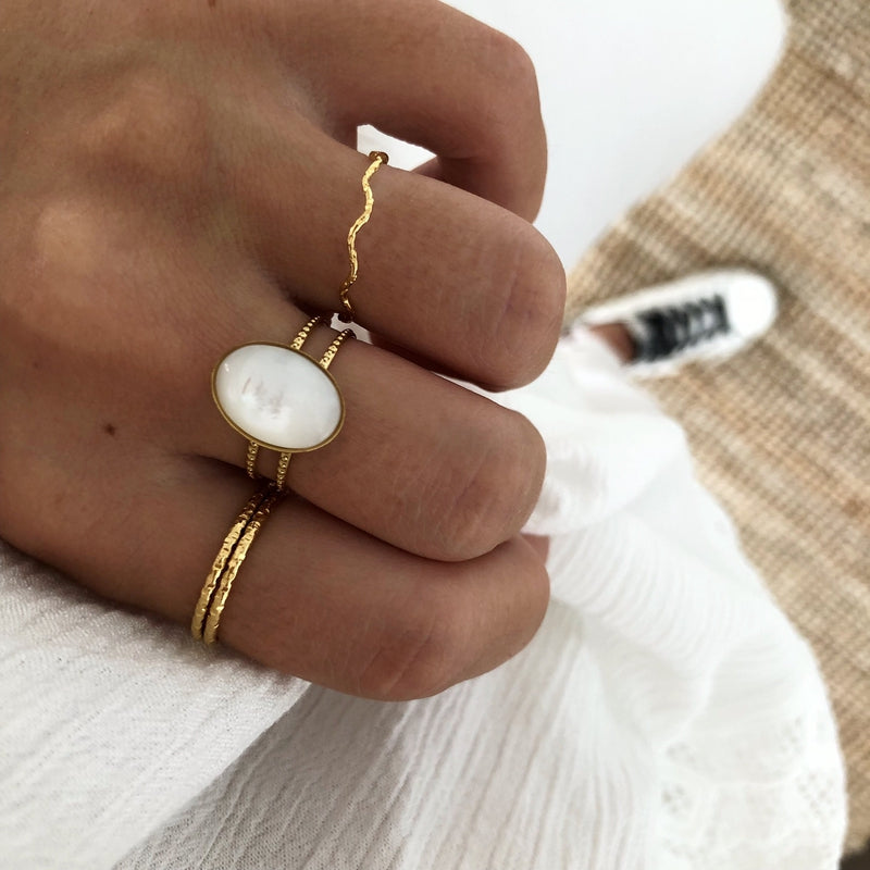 Bague Anti Stress Purelei Shade Acier Inoxydable Taille