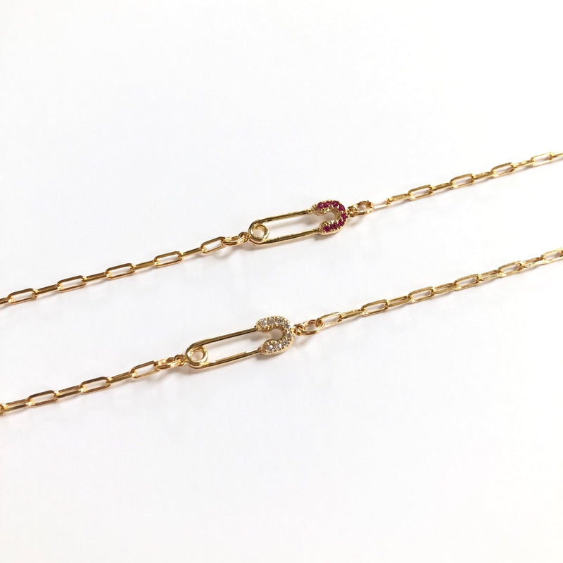 Bracelet "Alfi" plaqué or-instants-plaisirs-Blanc-Instants Plaisirs • Bijoux