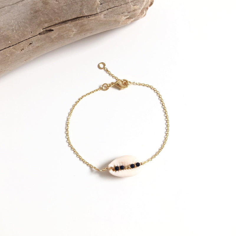 Bracelet "Coquillage" plaqué or Instants Plaisirs - Bijoux 